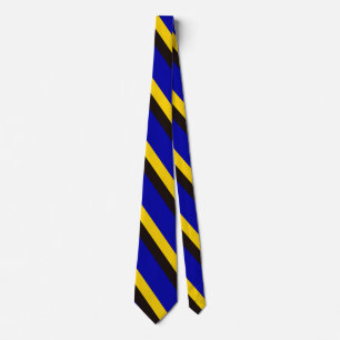Barbados Flag Stripe Colors Neck Tie