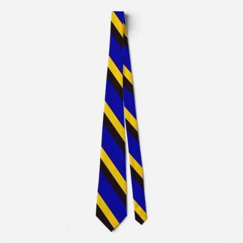 Barbados Flag Stripe Colors  Neck Tie