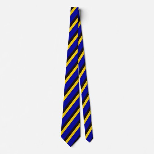 Barbados Flag Stripe Colors  Neck Tie