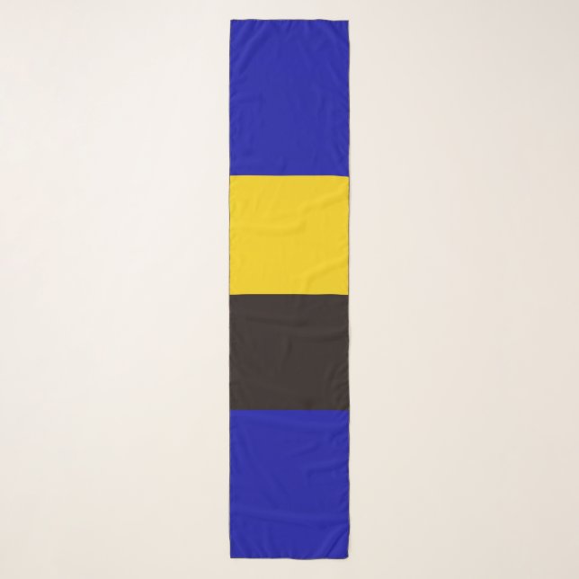 Barbados Flag Stripe Colors Scarf (Front)