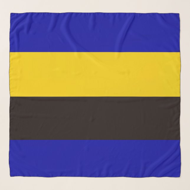 Barbados Flag Stripe Colors Scarf (Front)