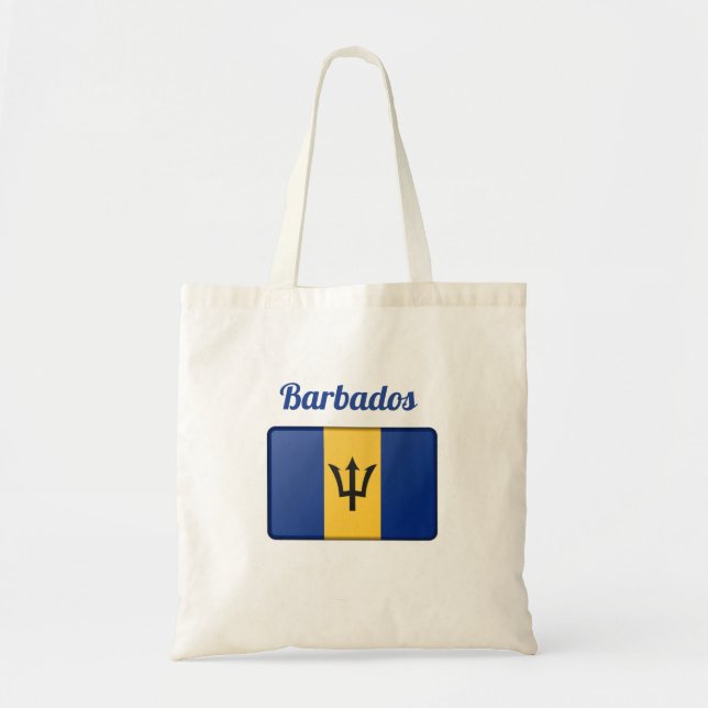Barbados Flag  Tote Bag (Front)
