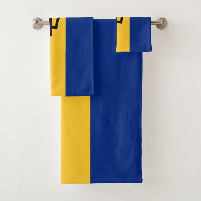 Barbados Flag Towel (Insitu)