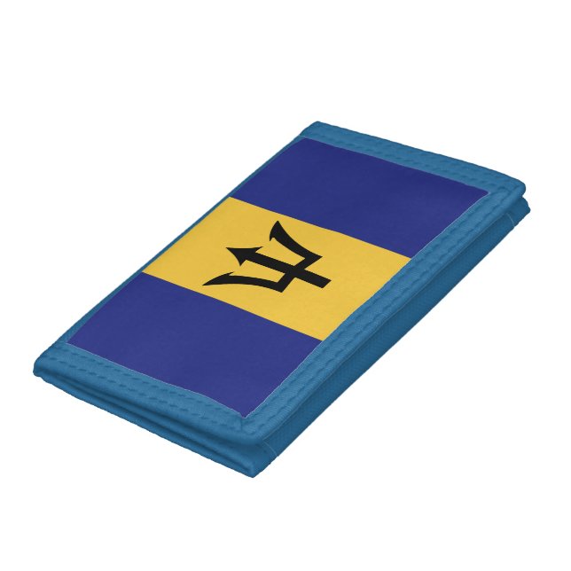 Barbados flag trifold wallet (Bottom)