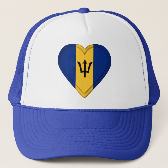 Barbados Flag Trucker Hat (Front)
