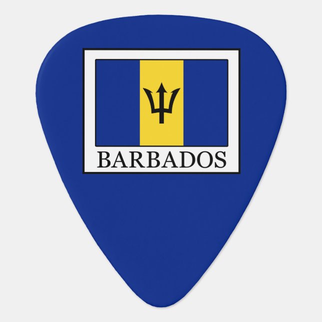 Barbados Guitar Pick (Front)