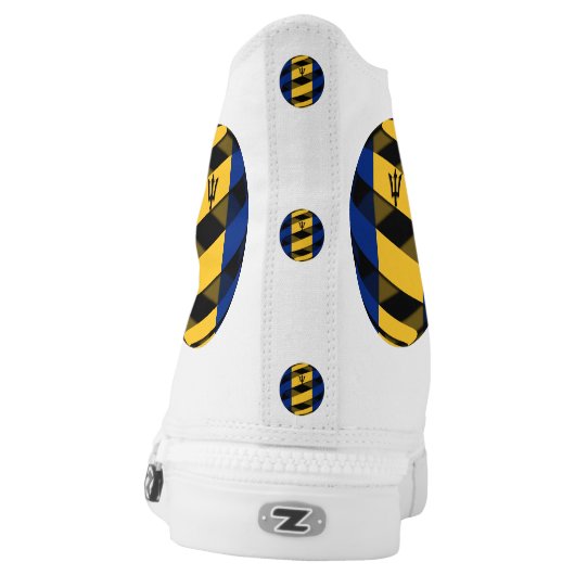 Barbados High-Top Sneakers (Left Shoe Back)