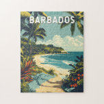 Barbados Illustration Travel Art Vintage Jigsaw Puzzle<br><div class="desc">Barbados vector artwork design. Barbados,  a tropical paradise in the Caribbean,  is famous for its pristine beaches,  vibrant culture,  and world-class rum.</div>