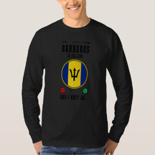 Barbados Is Calling And I Must Go  Barbadian Flag T-Shirt