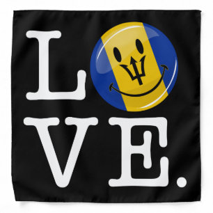 Barbados Island Love Bandana