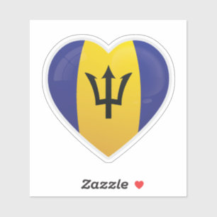 Barbados Love Icon Sticker