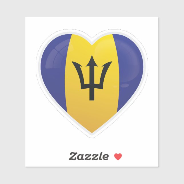 Barbados Love Icon Sticker (Sheet)