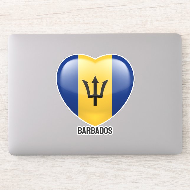 Barbados Love Sticker (Computer)