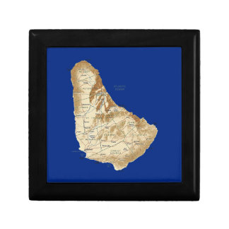 Barbados Map Gift Box