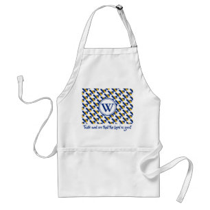 BARBADOS Monogram Taste and See Psalm 34:8 Adult Apron