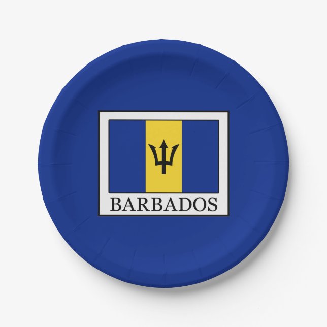 Barbados Paper Plates (Front)