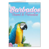 Barbados Parrot travel poster (Front)