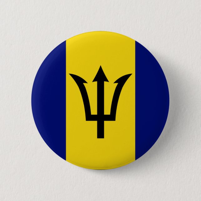 Barbados Pinback Button (Front)