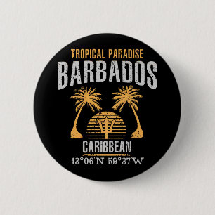 Barbados Pinback Button