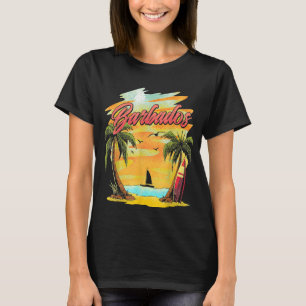 Barbados Pride Surf Barbadian Tropical Vacation T-Shirt