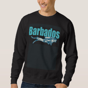 Barbados Scuba Diver Souvenir Sweatshirt