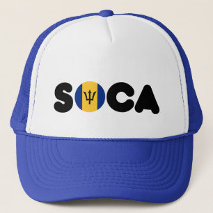 Barbados Soca Music Bajan Flag Barbadian Caribbean Trucker Hat