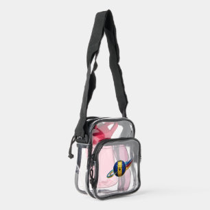 Barbados Soccer Ball   Stadium Ready   Fan Gear Clear Crossbody Bag