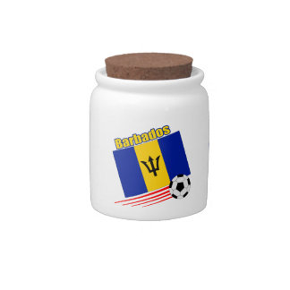 Barbados Soccer Team Candy Jar