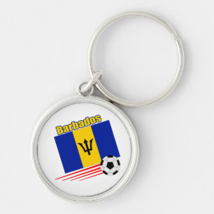 Barbados Soccer Team Keychain