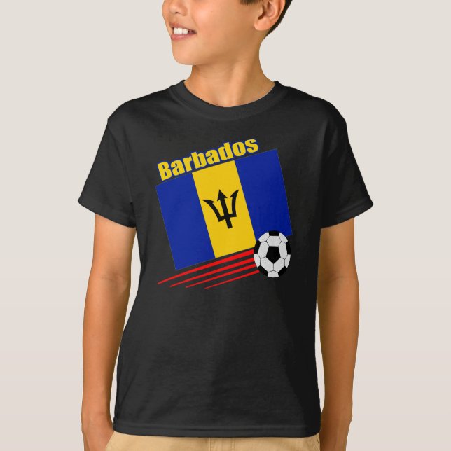 Barbados Soccer Team T-Shirt (Front)