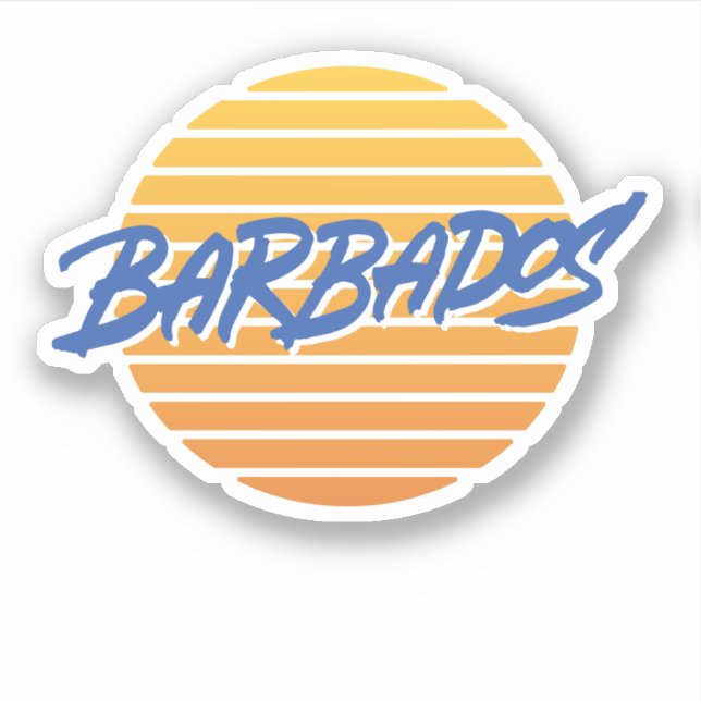 Barbados Sticker (Front)
