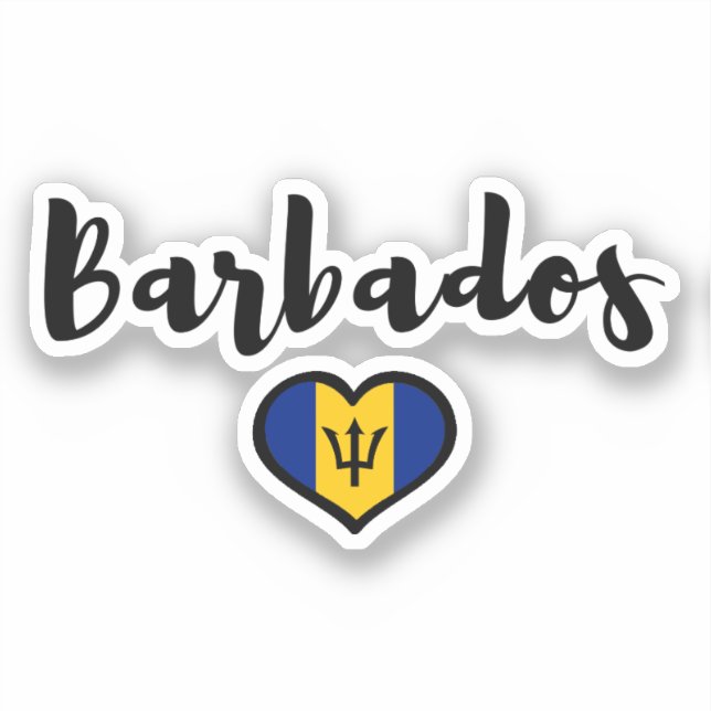 Barbados                                           sticker (Front)
