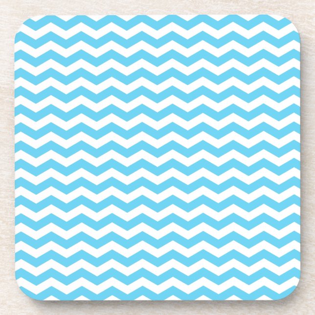 Barbados Surf Wave Chevron Beverage Coaster (Front)