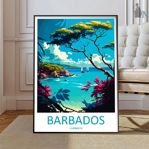 Barbados Travel Print Wall Art Barbados Wall Hangi