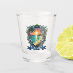 Barbados Travel Shot Glass