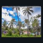 Barbados Tropical Island Wall Calendar<br><div class="desc">Tropical Barbados calendar: Includes beaches, sea turtles, monkeys, palm tree, and more!</div>