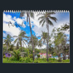 Barbados Tropical Island Wall Calendar<br><div class="desc">Tropical Barbados calendar: Includes beaches,  sea turtles,  monkeys,  palm tree,  and more!</div>