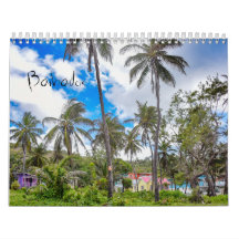 Barbados Tropical Island Wall Calendar