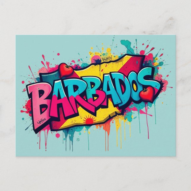 Barbados vacation greeting Postcard (Front)