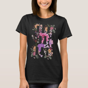 Barbados Vintage Flowers Floral Barbadian Vacation T-Shirt