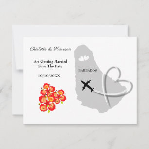 Barbados Wedding Destination Save The Date