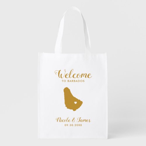 Barbados Wedding Welcome Bag Destination Tote Bag