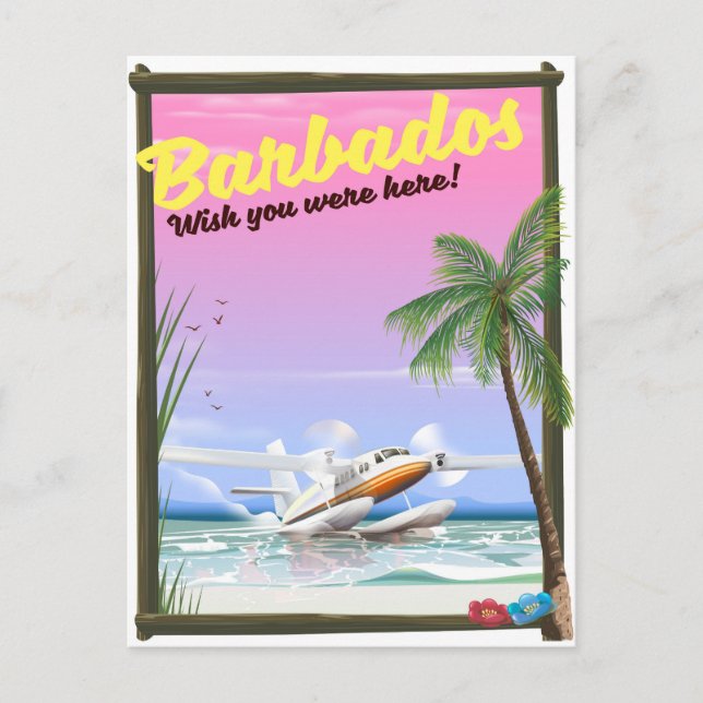 Barbados - wish you were here! postcard (Front)