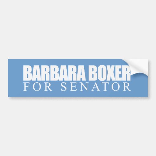 Barbara Boxer for Senator 2010 Bumper Sticker