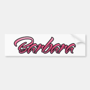Barbara faded pink Aufkleber Sticker