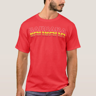 Barbara First Name Funny Vintage Sunset Barbara fr T-Shirt