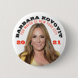 Barbara Kovovit for NYC Mayor 2021 Button