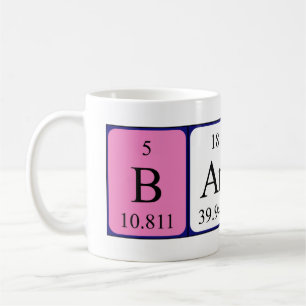 Barbara periodic table name mug