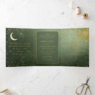 Barbara + Tim Trifold Wedding Invitation