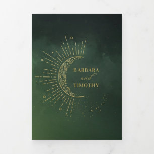 Barbara + Tim Trifold Wedding Invitation R13